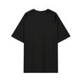 thumbnail image 2 of Boy'S Casual Short Sleeve T-Shirt - Black & White Simple , Soft & Comfortable, "Happy Face" Graphic Design, Perfect for Spring & Summer, Casual Attire, 2 of 6