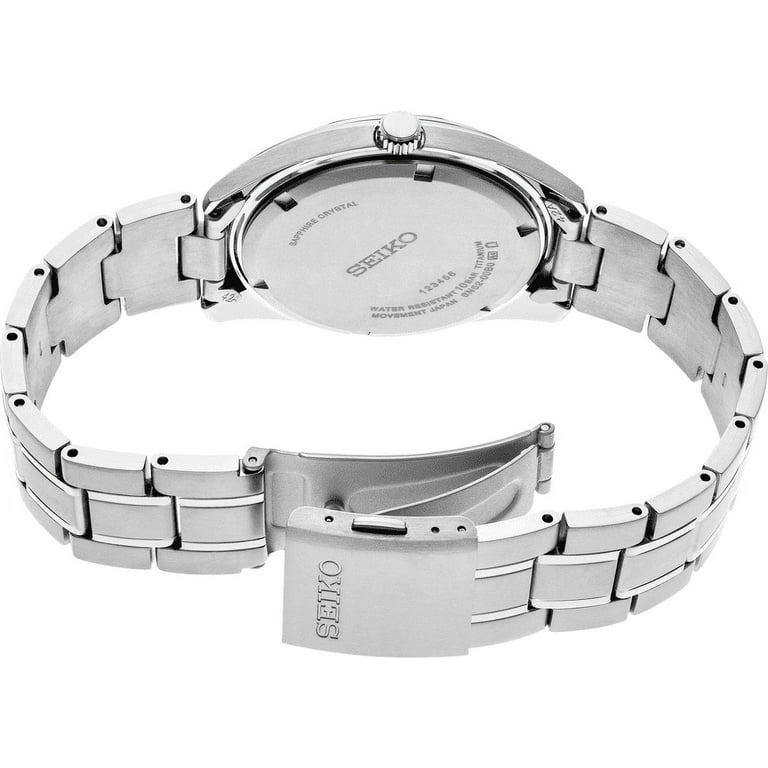 Seiko Essentials Men's Watch SUR375P1, Quartz, Black Dial, Grey