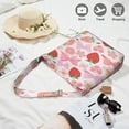 thumbnail image 2 of Canvas Shopping Bag for Shopping Enthusiasts Fashion Strawberry Tote Bag for School Commuting, 2 of 5