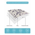 thumbnail image 4 of Twin Quilt Bedding Set, Purple Pink Botanical Reversible Summer Quilt 3 Pieces, Rustic Country Spring Floral Summer Leaf Lightweight Bedspreads Coverlets with 2 Pillow Shams for All Seasons, 4 of 5