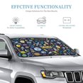 thumbnail image 3 of Bingfone Colorful Space Car Windshield Sunshade,Sun Foldable Sun Shield Sun Visor For Car - Small, 3 of 8