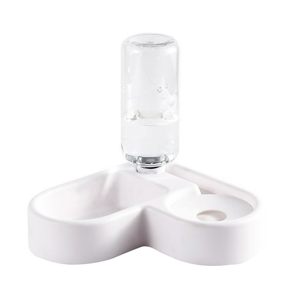 Automatic Water Feeding Bowl Pet Drinking Tool Pet Food Feeder for Cat Dog (White)