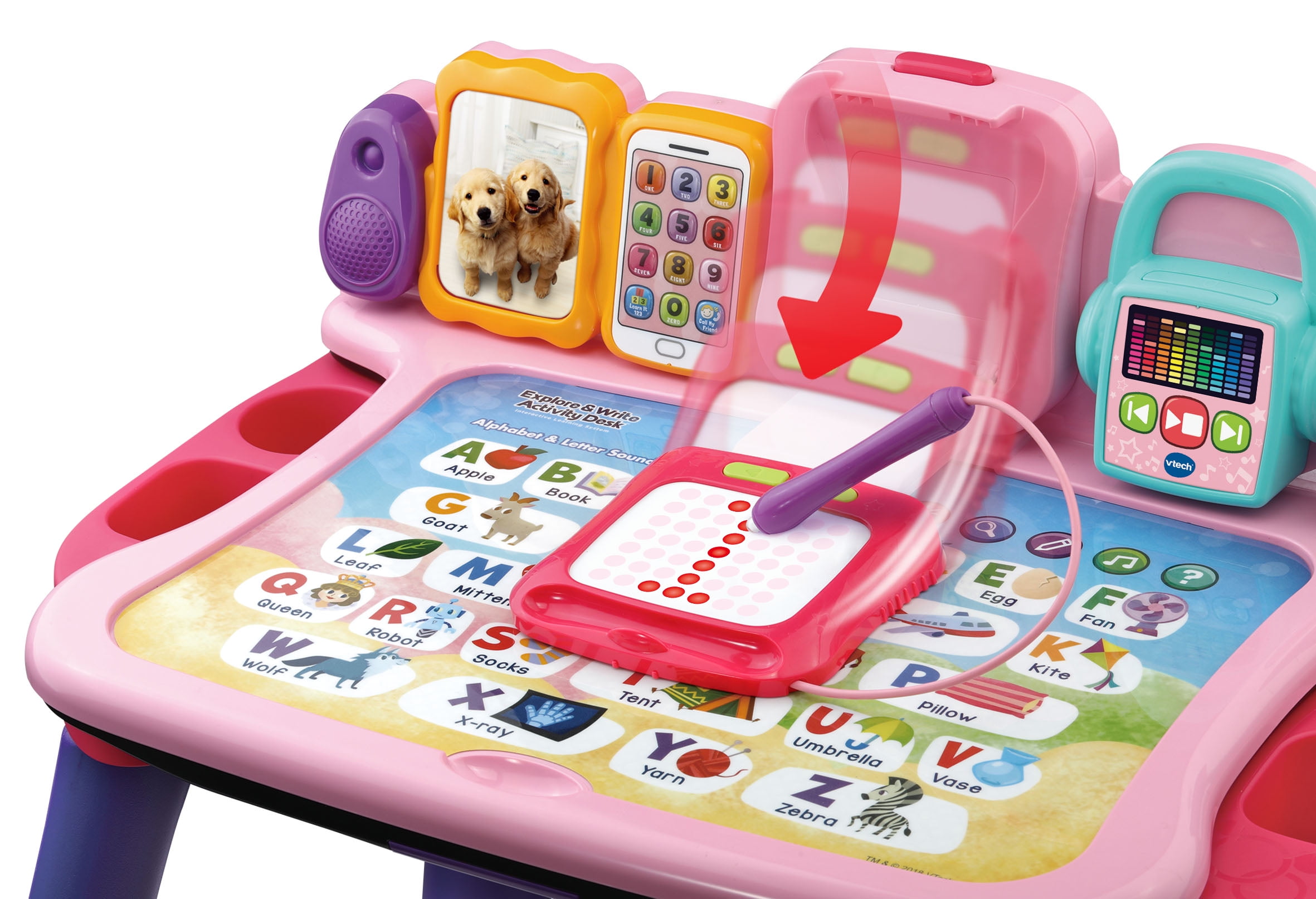 vtech desk pink