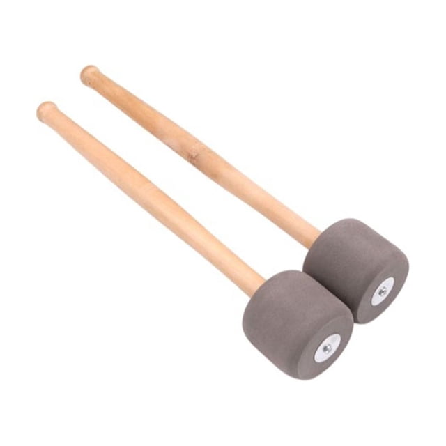 tamizeot 2 Pcs Bâton de Batterie Groupe de Batteur Manche en Bois Instrument de Musique Gris