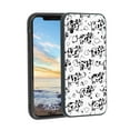 thumbnail image 1 of Compatible with iPhone XS Phone Case, Cow-Print-Abstract-Art-Black-White-Pink-Cute40 Case Men Women, Flexible Silicone Shockproof Case for iPhone XS, 1 of 1