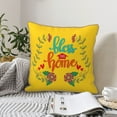 thumbnail image 6 of Kll Bless This Home Decorative Throw Pillow Covers Velvet Soft For Couch Sofa Bedroom Living Room Outdoor -16"X16", 6 of 8