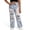 983Light Blue2408, variant on HAYIMI Toddler Pants Girls Casual Jeans Snow Wash Distressed Wide Leg Pants For Girls Comfortable Everyday Wear Loose Fit Denim Trousers Kids Fashionable Solid Color Daily Slacks