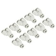 thumbnail image 1 of Unique Bargains Pousser pour Connecter les Raccords, 12 Pack Raccords Diviseurs, Blanc, 1/4 de Pouce Od, 1 of 5