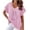 Pink, variant on Womens Tops Women V-neck Print T- Fashion Comfortable Female Blouses Tops