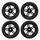thumbnail image 3 of Neumáticos RC Y Juego De Ruedas, Neumático De Goma RC 4PCS Amortiguación Fuerte Negro Durable Agarre Estable Para Modificación Para 1/16 RC Car ANGGREK RC Rubber Tyre, 3 of 8