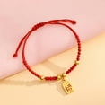 thumbnail image 6 of 2025 Year of Life Red Rope Bracelet FU Pendant Lucky Bracelet, 6 of 6