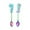 Multicolor, variant on Vikakiooze Colorful Spoon Couples Spoons Flatware Coffee Drinking Tools Kitchen Gadget