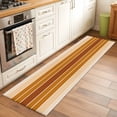 thumbnail image 3 of Burnt Orange Ombre Stripe Runner Rug 2x6 FT,Non Slip Hallway Rugs,Farmhouse Striped Gradient Washable Soft Floor Carpet Throw Runner Carpet Long Rugs for Entryway Kitchen Bedside Sliding Door, 3 of 8