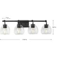 thumbnail image 6 of Progress Lighting - Caisson - 4 Light Bath Vanity In Urban Industrial Style-8.87, 6 of 6