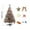 A, variant on Yhmxh Christmas Decorations,Christmas Ornaments White Christmas Tree Home Dense Flocking Christmas Scene Decoration Needle Christmas Tree Snowflake Pine Needle Decorations