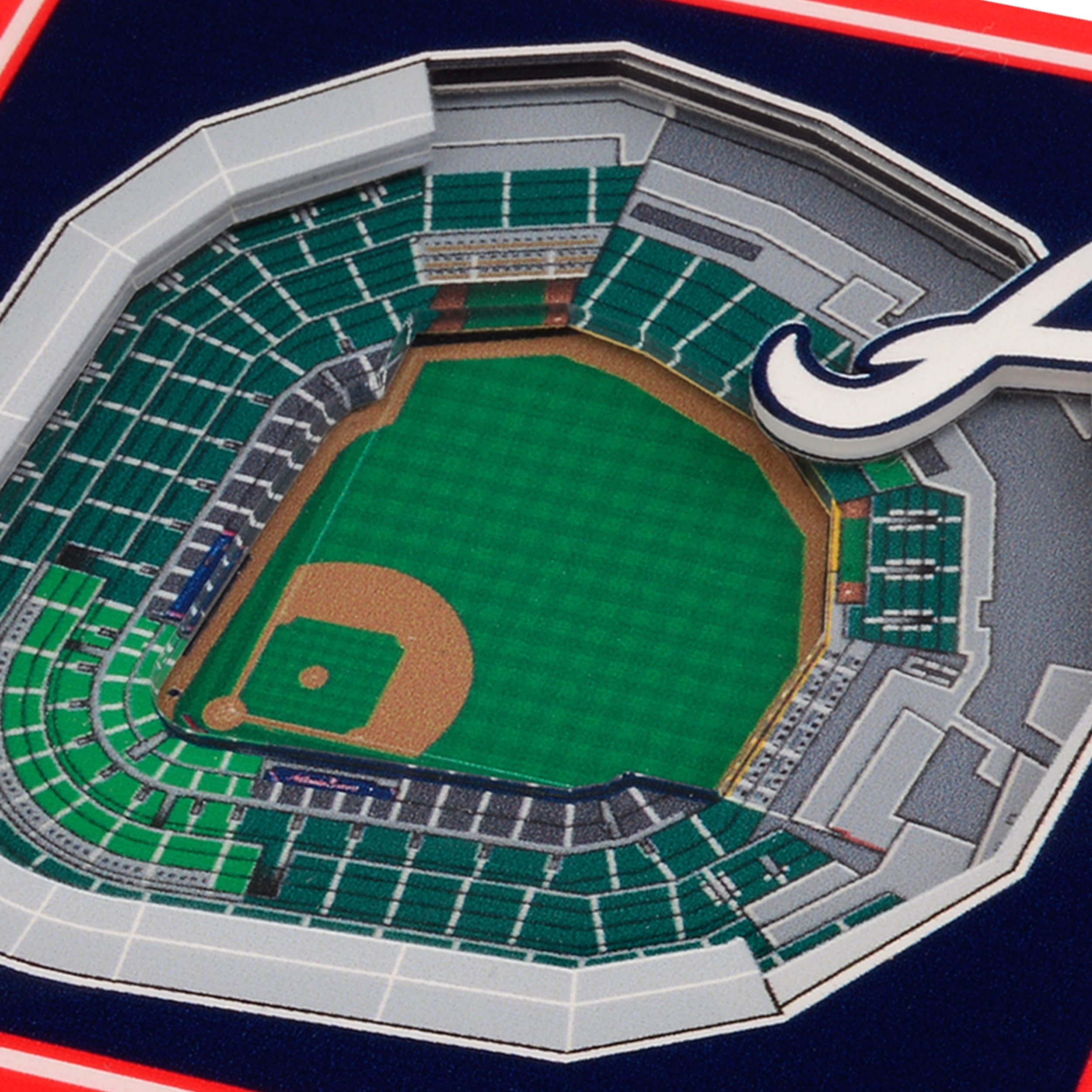 YouTheFan MLB Atlanta Braves Stadiumview Cribbage