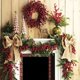 thumbnail image 5 of Corona navideña con piñas artificiales nevadas, corona de ratán, planta falsa, decoración de pared para puerta y chimenea para el hogar, Navidad, Año Nuevo, 5 of 5