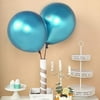 5 pcs 18" Royal Blue Chrome Metallic Latex Helium Air Balloons