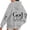 Grey, variant on Bibifish Womens Drawstring Hoodies With Back Graphic Long Sleeve Hoodies Pocket Oversized Fit Casual Inspirational Based Pullover Tops