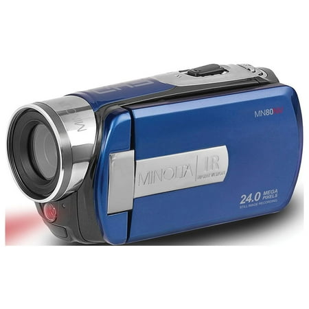 Minolta MN80NV-BL Full HD 1080p IR Night Vision Camcorder (Blue)