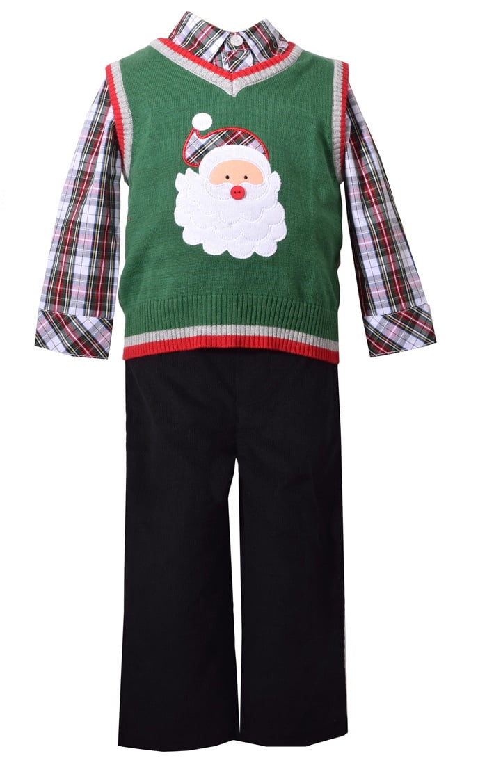 boys christmas sweater vest