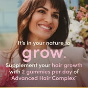 Natures Bounty Hair Growth Gummies with Biotin, Silicon & Arginine Healthy Hair Beauty Supplement, Peach Mango Flavor, 60 Count