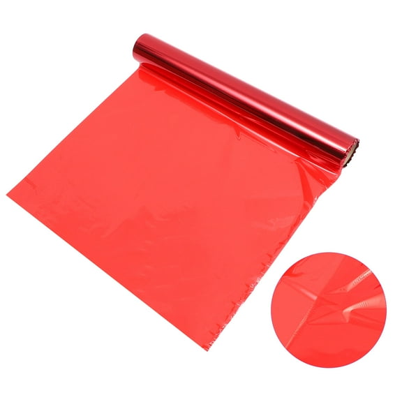 WRITWAA Red Cellophane Wrap Film for Flowers, Wrapping, Crafts, and Decorative Packaging Practical Use