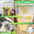 thumbnail image 6 of Smelly Proof Unisex Durable 5pk Quart 8.5" x 10" Reusable Eco Bags, Clear, 5-Piece, 6 of 6