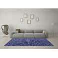 thumbnail image 3 of Ahgly Company Indoor Square Abstract Blue Modern Area Rugs, 5' Square, 3 of 4