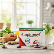 Ampitrexyl, Dietary Supplement, Formula 100% Natural, Helps Support Immune System, Vitamin C, Zinc, 30 Capsules, 500 mg
