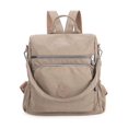 thumbnail image 2 of Spencer Women Backpack Purse Anti-theft Travel Backpack Ladies Shoulder Bags Waterproof Nylon Handbags Casual Daypack, Apricot, 2 of 11