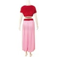thumbnail image 3 of Women's Jeannie Inspired Red Dress Outfit Elegant Retro Style Set, 3 of 6