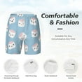 thumbnail image 5 of Balery Cartoon Sushi Mens Swim Trunks Swim Shorts for Men Quick Dry Inseam Beach Shorts with Compression Liner Pocket-Large, 5 of 9