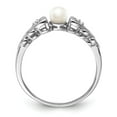 thumbnail image 2 of 925 Sterling Silver Rhodium-plated FW Cultured Pearl & Diam. Ring Size: 10; for Adults and Teens; for Women and Men, 2 of 5