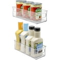 thumbnail image 1 of Sorbus Plastic Storage Bins Stackable Clear Pantry Organizer Box Bin Containers for Organizing Kitchen Fridge, Food, Snack Pantry Cabinet, Fruit, Vegetables, Bathroom Supplies (2-Pack), 1 of 6