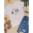 thumbnail image 3 of Lets Your Soul Shine Daisy T-Shirt Women -Image by Shutterstock, Female Small, 3 of 4