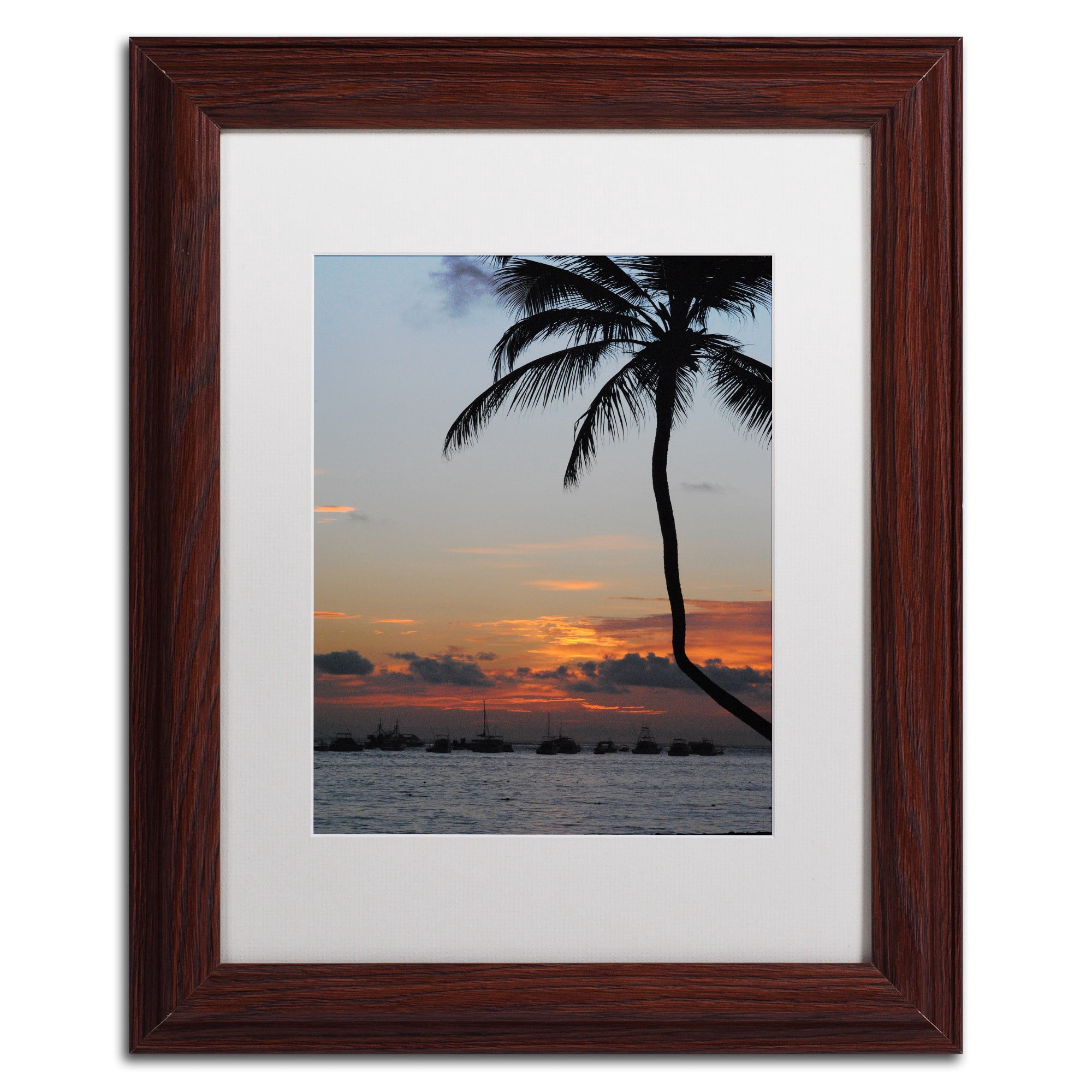 Trademark Fine Art "Sinfully Warm" Canvas Art by Monica Mize, White Matte, Wood Frame