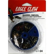 Eagle Claw Fishing, LSA Snap Swivel Assortment, Brass