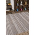 thumbnail image 4 of Tapis Réversible Intérieur-Extérieur 3 Pieds x 5 Pieds Latte Marron Rayé, 4 of 4