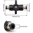 thumbnail image 5 of Conector neumático, conector neumático recto, Demeter de manguera conectable de 6 mm, válvula manual neumática puede controlar la apertura y cierre del líquido JAMW Sencillez, 5 of 5