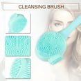 thumbnail image 2 of Unique Bargains Silicone Facial Cleansing Brush Handheld Scrubber for Skincare Green, 2 of 7