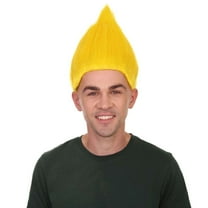 HPO Unisex Troll Wig Collection, Assorted Colors, Lots of Color Choices, Premium Breathable Capless