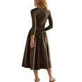 thumbnail image 4 of 2 Piece Lounge Sets for Women Matching Vacation Outfits Button Down Ribbed Cardigan Elastic Waist Skirt Sets, 4 of 7