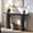 Dark Alder, variant on KeyWhat 63" Entryway Console Table with Fluted Wood Base, Modern Sofa Table Behind the Couch for Living Room, Hallway, Entrance, Foyer, Dark Walnut