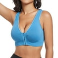 thumbnail image 6 of Everyday Bras for Women Workout for Women Sports Bra Pack of Bras Women Bras Wireless Front Closure plus Size Sports Bras for Women 2x Pack of Bra Womens plus Size Bras High Intensity Blue XL, 6 of 6