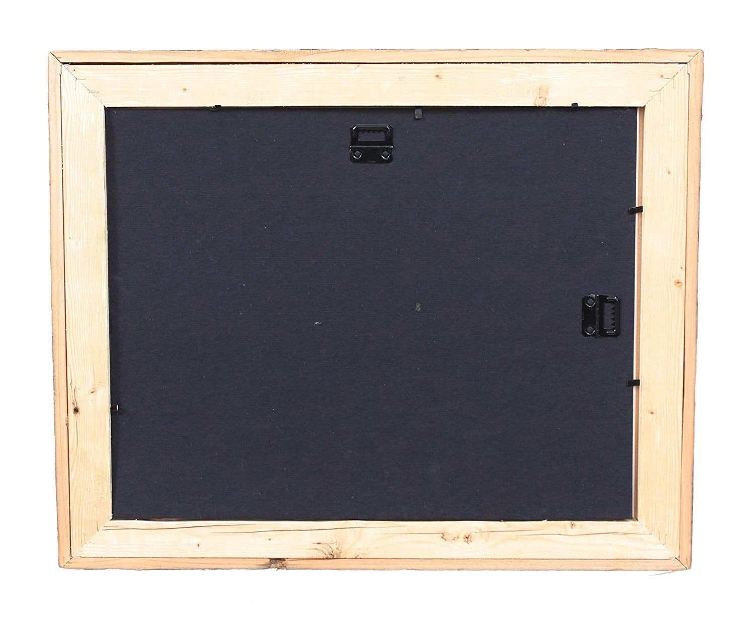 Rustic Barnwood Picture Frames – Reclaimed Wood Photo Frames – Wood Frame with Mat for Wall & Tabletop Display – Made in USA, Weathered Gray, 11x14 matted to display a 8x10, Weather Wood Mat