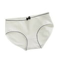 thumbnail image 3 of Pxxlle Cotton Panties for Women High Waisted Briefs Comfort Full Coverage Everyday Underwear White XL, 3 of 4