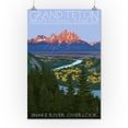 thumbnail image 3 of Grand Teton National Park, Wyoming, Snake River Overlook (16x24 Giclee Gallery Art Print, Vivid Textured Wall Decor), 3 of 3