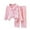 01_Pink, variant on HNMKIU Kids Pajamas Set Long Sleeve Button Down Winter Warm Sleepwear Loungewear Pajama Set for Girls Boys Children 01_Pink,4-5 Years