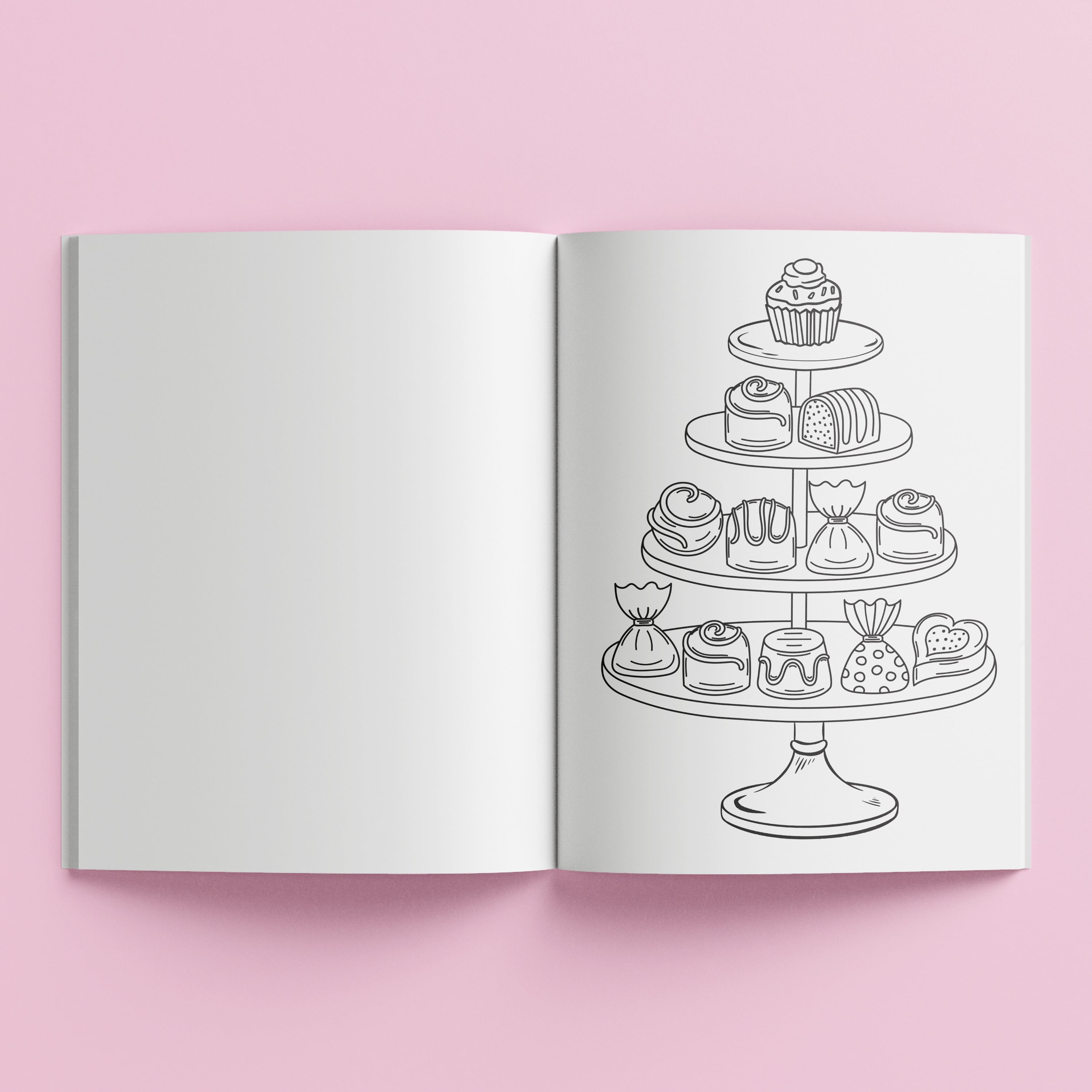 Hinkler Kaleidoscope Coloring Candy Shop Coloring Book Children for Ages 6 and up, 72 Pages